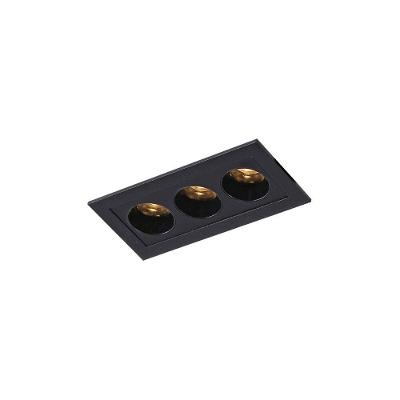 Spot De Embutir Astraled Downlight Ashok Led Alto Irc 90 6w Bivolt Preto 3000k Luz Amarela Dl-7210