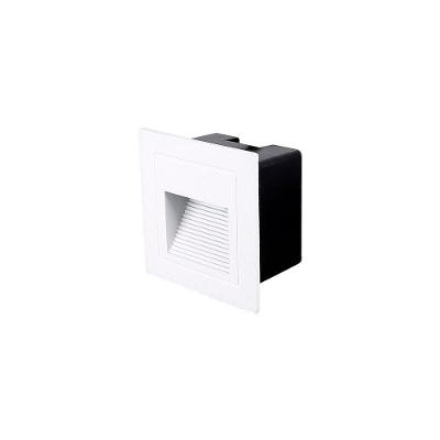 Balizador Nordecor Linder Embutir Quadrado Led Bivolt Branco 3000k Luz Amarela 2020