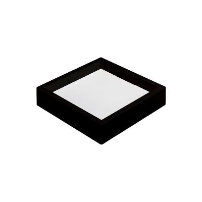 Painel De Led Nordecor Quadrado Kais De Sobrepor Recuado 18w Bivolt Preto 4000k Luz Neutra 4253