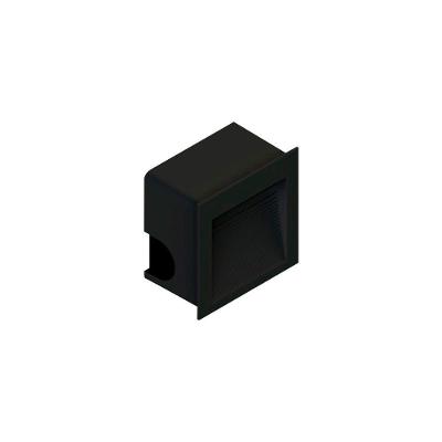 Balizador Save Energy Embutir Led 1,5w Bivolt Preto 3000k Luz Amarela Se-355.1505