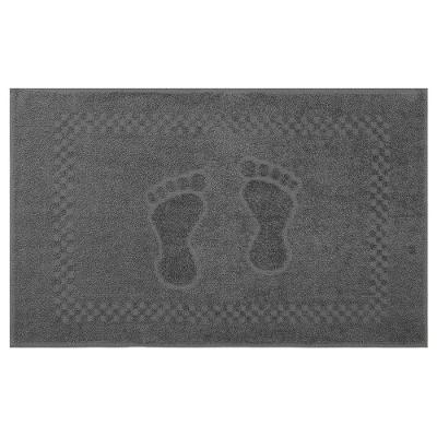 Toalha De Piso Pezinho 100% Algodão 45x68cm Appel Cinza Dove