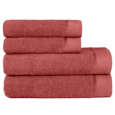 Jogo De Toalha Banhão 4 Peças Eleganz Lmpeter Terracota