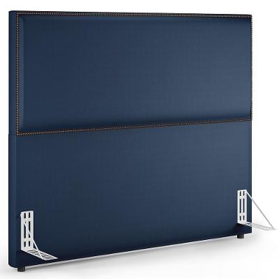 Cabeceira Box Casal Tachas 140cm Vicenza L02 Azul Marinho