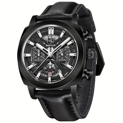 Relógio De Quartzo Masculino Design Casual Esportivo Impermeavel 3atm Preto