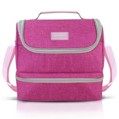Bolsa Térmica C/ 2 Compartimentos Vibe Pink Cinza