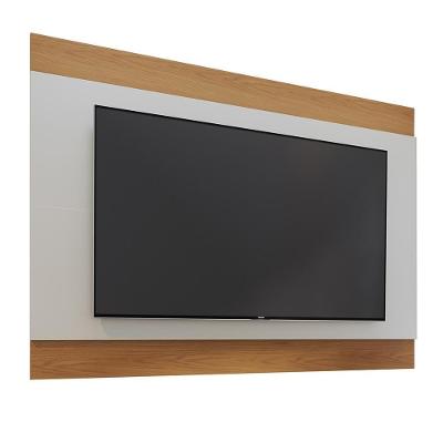 Painel Nilo Off White Matte Freijó Para Tv Até 75 Colibri Off White Matte Freijó