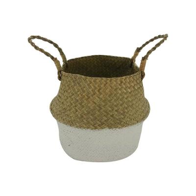Cesto Round Gist Seagrass 8256 Base White Mimo Style