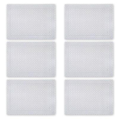 Toalha De Geladeira Pvc Rendado Kit 06 Pçs Pequenas Flores