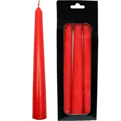 Conjunto 6 Vela Natalina Decoração Vermelho Castiçal De 21cm
