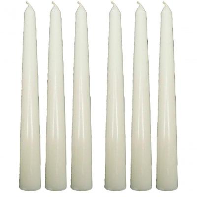 Conjunto 9 Vela Natalina Decoração Branca Para Castiçal 21cm