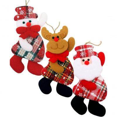 Kit 24 Pendente Natalino Boneco De Neve Rena Papai Noel 18cm
