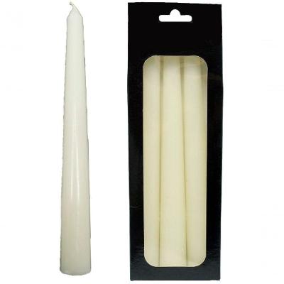 Conjunto 6 Vela Natalina Decoração Branca Para Castiçal 21cm