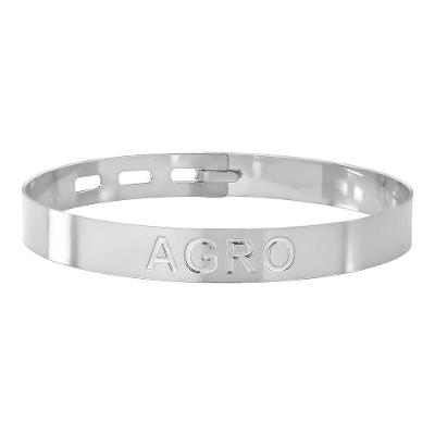 Bracelete Agro Em Aço Inox - Unissex