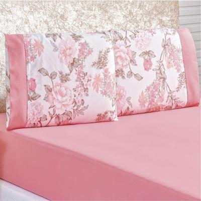 Jogo De Lençol Solteiro Naturallys 2 Peças - Serene Rosa