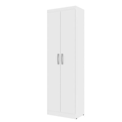 Armário Multiuso 2 Portas E 3 Prateleiras Internas Macau 170cm Branco