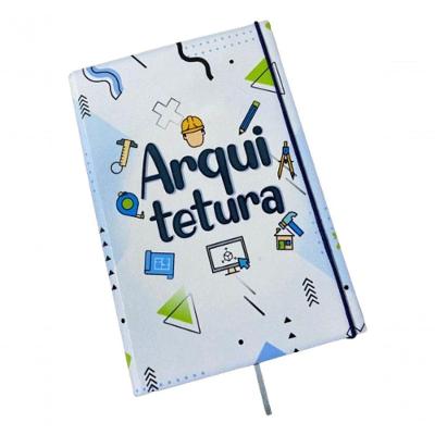 Caderno Sketchbook Grande Capa Profissões Arquitetura 21x14cm Miolo Sem Pauta Para Desenhar
