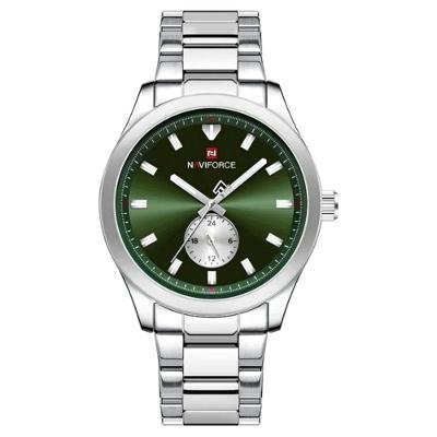Relógio Masculino De Quartzo Esportivo Com Cronógrafo Em Aço Inoxidavel Impermeavel Verde