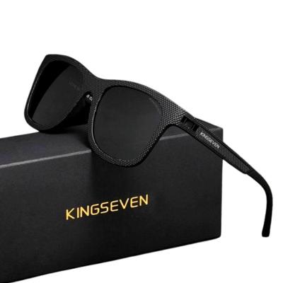 Óculos De Sol Casual Polarizado Proteção Uv400 Esportivo Retangular Unissex Grafite Preto