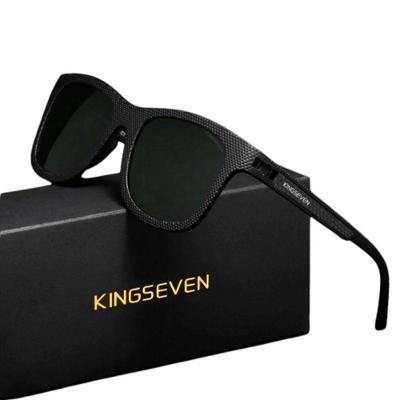 Óculos De Sol Casual Polarizado Proteção Uv400 Esportivo Retangular Unissex Preto Verde
