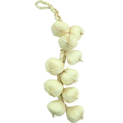 Kit 3 Tranças De Alho Artificial Decoração Artesanal 42cm
