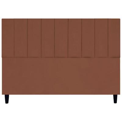 Cabeceira Decorativa Elen Para Cama King 195 Cm Suede Terracota, Suede