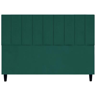 Cabeceira Decorativa Elen Para Cama King 195 Cm Suede Verde, Suede