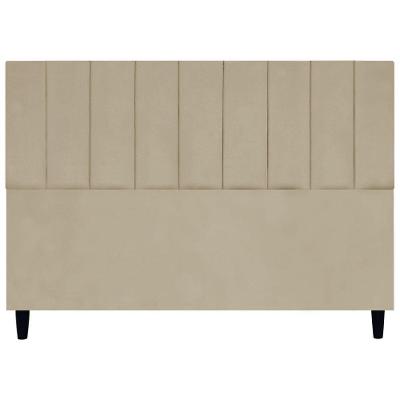Cabeceira Decorativa Elen Para Cama King 195 Cm Suede Nude, Suede