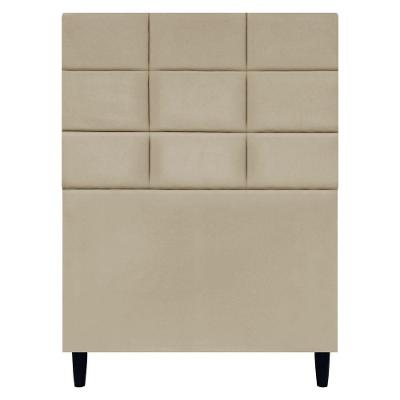 Cabeceira Decorativa Florem Para Cama De Solteiro 90 Cm Suede Nude, Suede