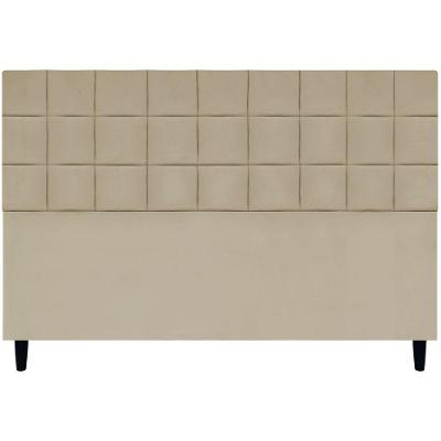 Cabeceira Decorativa Florem Para Cama De King 195 Cm Nude, Suede