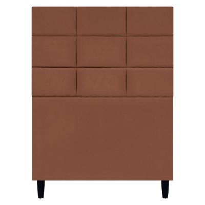 Cabeceira Decorativa Florem Para Cama De Solteiro 90 Cm Suede Terracota, Suede