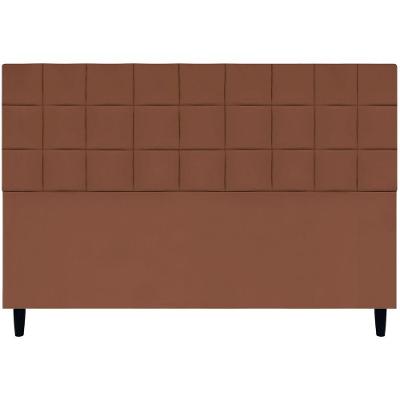 Cabeceira Decorativa Florem Para Cama De King 195 Cm Terracota, Suede