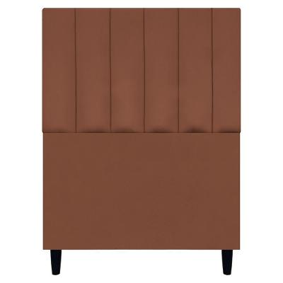 Cabeceira Decorativa Elen Para Cama De Solteiro 90cm Suede Terracota, Suede