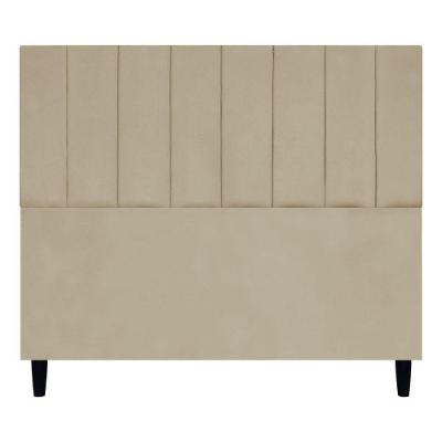 Cabeceira Decorativa Elen Para Cama De Casal 140 Cm Suede Nude, Suede