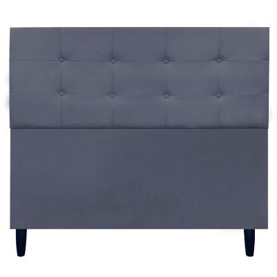 Cabeceira Decorativa Ivy Para Cama De Casal 140 Cm Suede Cinza, Suede