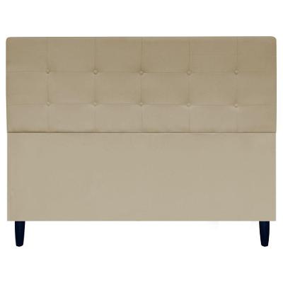 Cabeceira Cama Ivy Para Cama Queen 160 Cm Suede Nude, Suede