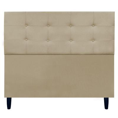 Cabeceira Decorativa Ivy Para Cama De Casal 140 Cm Suede Nude, Suede