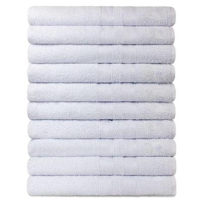 Kit 10 Toalhas Rosto Para Hotel 100% Algodão Caricinha