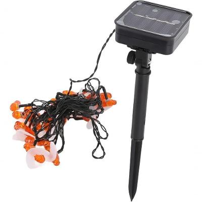 Grinalda Cordão Luzes Solar Jardim Abelhas Decoração 20 Leds