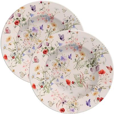 Jogo Pratos Sobremesa Lanche 8 Pessoas 8pçs Ana Clara 21cm