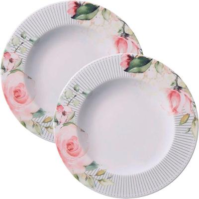 Kit Jogo Prato Fundo Sopa 12 Pessoas 12 Pçs Chá Ornatta 23cm