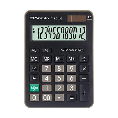 Calculadora De Mesa Procalc Pc255 12 Digitos Pilha Branca