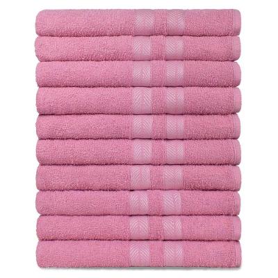 Kit 10 Toalhas De Banho Pet Shop 100% Algodão Enxuta Caricinha - Rosa