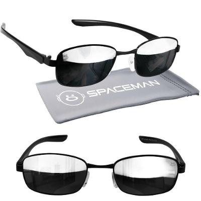 Óculos Sol Masculino Mafia Metal Case Qualidade Premium Verão Luxo Formato Retangular Presente Praia