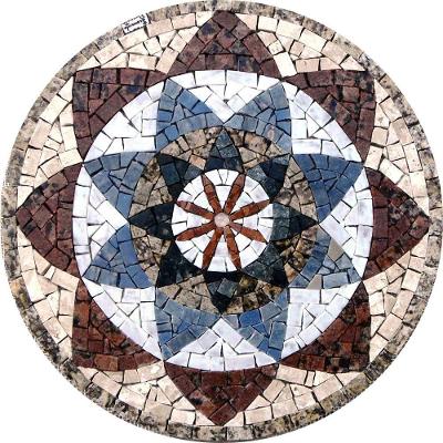 Mandala Indiana I Piso Mosaico Tamanho 180cm