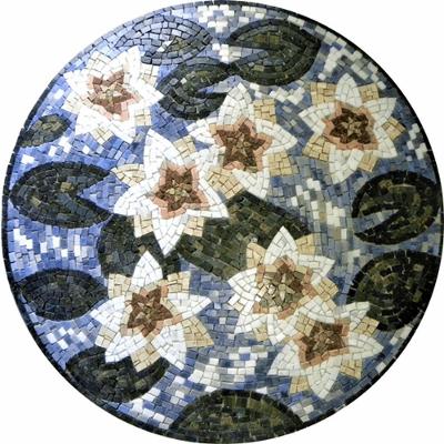 Mandala Mosaico Floral Nenúfares De Monet I Tamanho 130cm