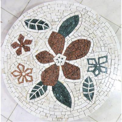 Mandala Mosaico Floral Flor De Ibisco Tamanho 100cm
