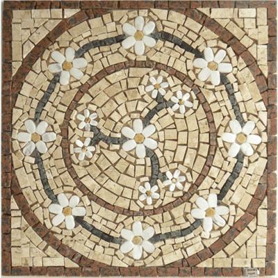 Mandala Mosaico Floral Rosone Venezia Quadrado Tamanho 90cm