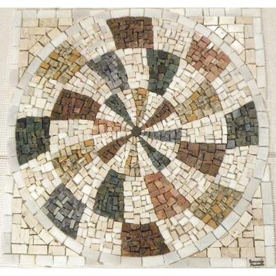 Rosone Mosaico Contemporâneo Colore Mossi I Tamanho 150cm