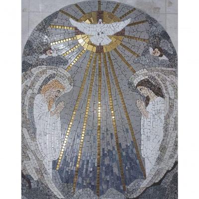 Mosaico Do Espírito Santo Com Anjos Tamanho 150x180cm