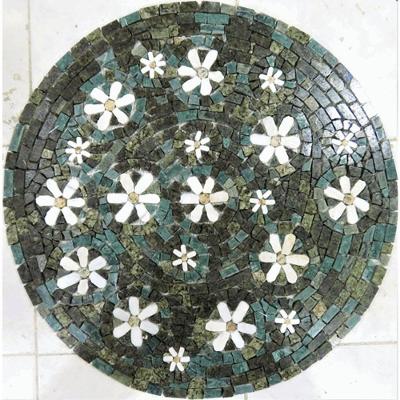 Mandala Mosaico Floral Vegetação Florida Tamanho 80cm